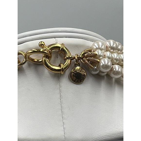 J. Crew Vintage Off White Multi-strand Off White Faux Pearl Necklace - Picture 5 of 5